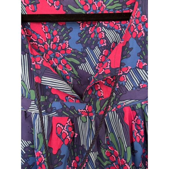 Michelle McDowell  2XL Top Bold colorful w Balloon sleeves Boho chic peasant - Picture 5 of 5